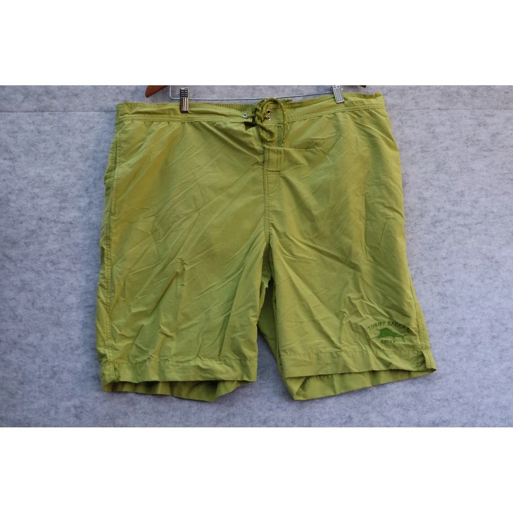 Tommy Bahama Relax Mens Swim Trunks Lime Green Board Shorts XL Embroidered Logo